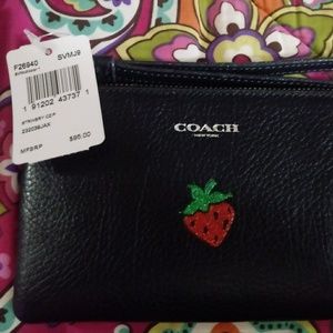 New Leather Coach wristlet!